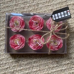 Rose shaped votive candles